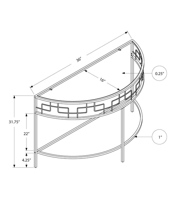 Console d’entrée en métal blanc