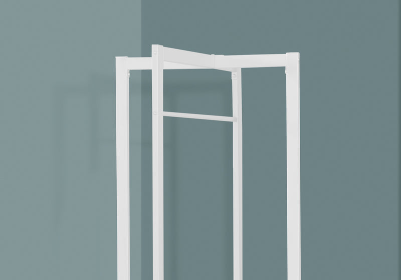 Portemanteau en métal blanc
