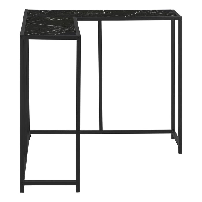 Console noire et imitation marbre noir