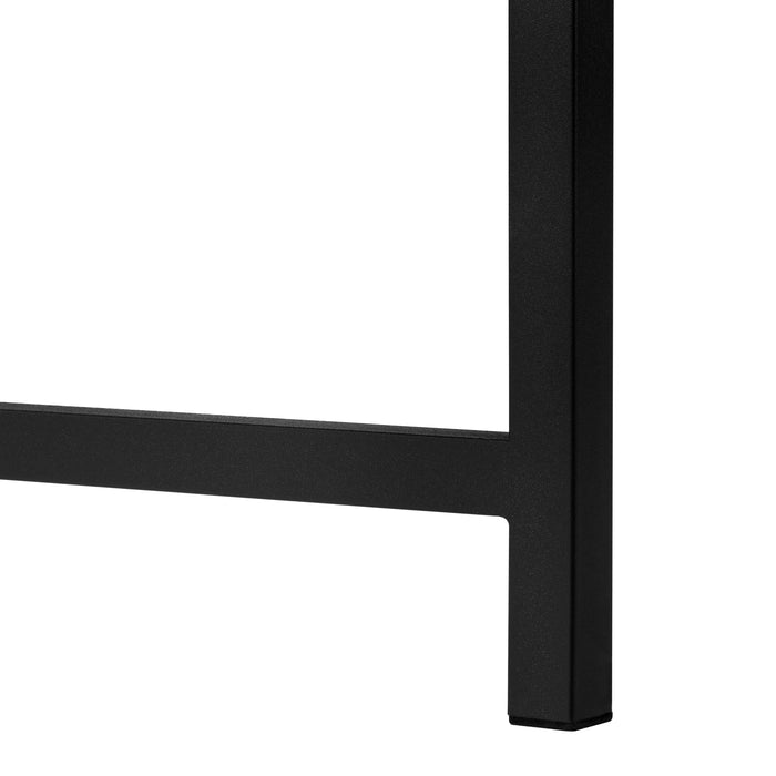 Console noire et imitation marbre noir