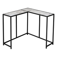 Console noire et imitation marbre blanc