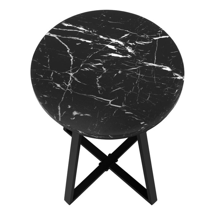 Table d’appoint métal noir et en métal noir