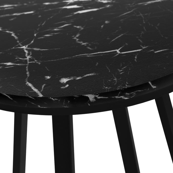 Table d’appoint métal noir et en métal noir