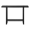 Table d’appoint noire et d’apparence bois recyclé noir