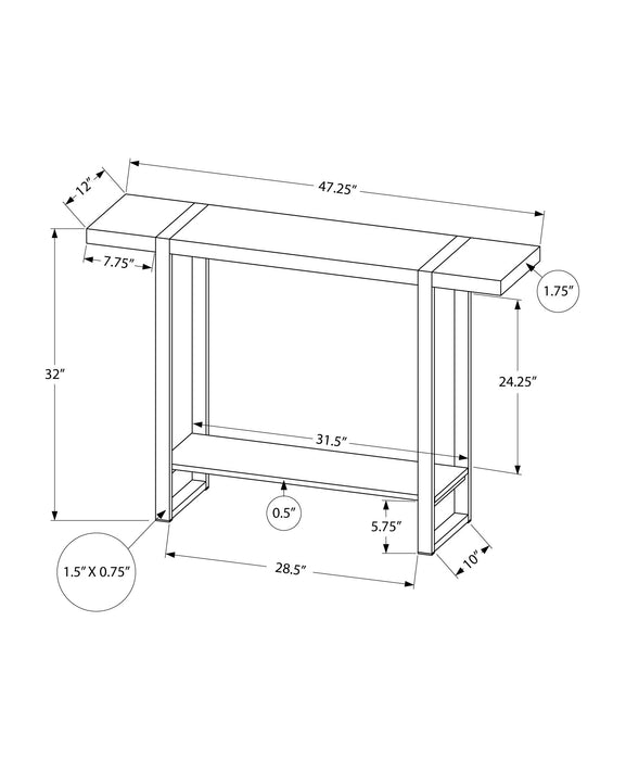 Table d’appoint noire et d’apparence bois recyclé noir
