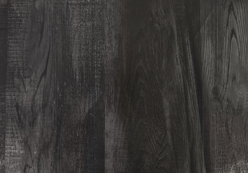 Table d’appoint noire et d’apparence bois recyclé noir