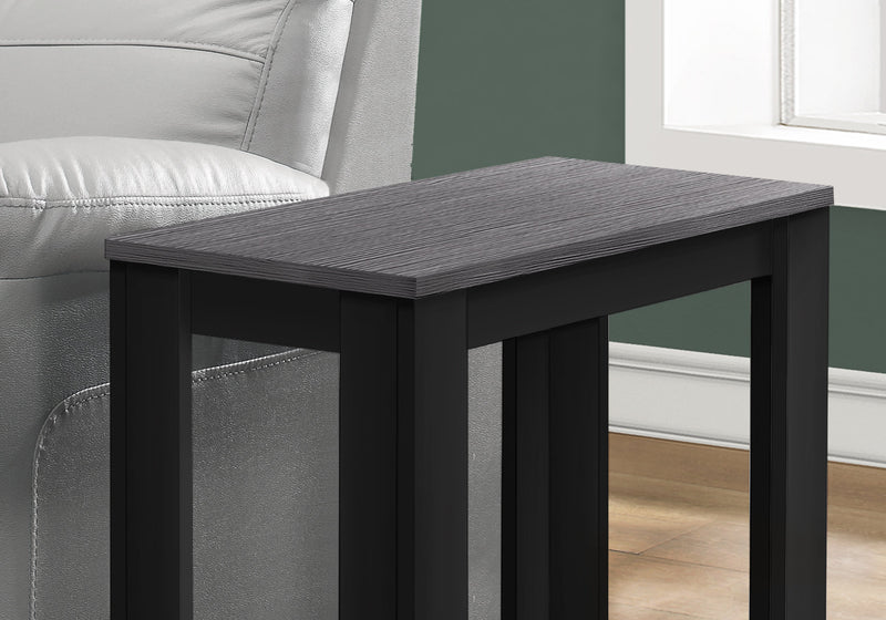 Table d’appoint noire et dessus gris