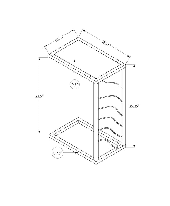 Table d’appoint métal noir et imitation de marbre blanc