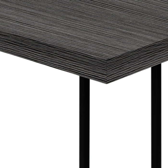 Table d’appoint grise et métal noir