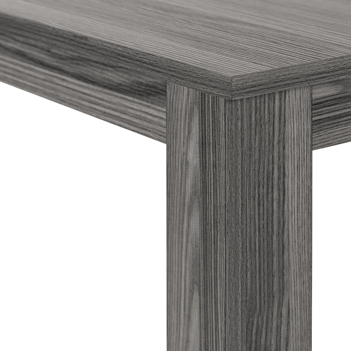 Console en coin grise