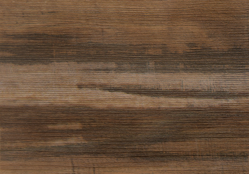 Table d'appoint en métal noir et d’apparence bois recyclé brun moyen