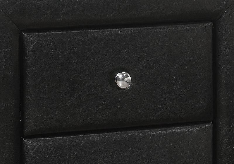 Table de nuit d’apparence cuir noir