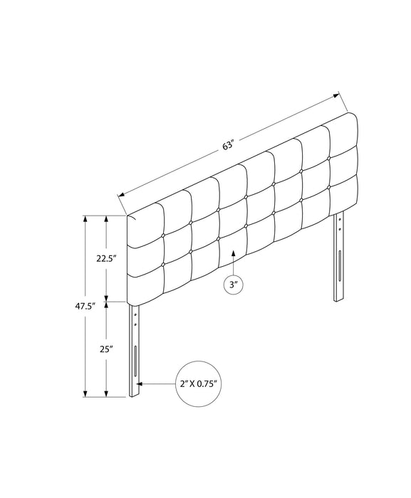 Tête de lit d’apparence lin beige pour grand lit