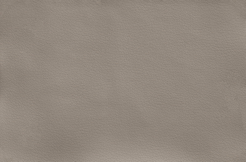 Tabouret bar noire et d’apparence cuir taupe avec dossier courbé