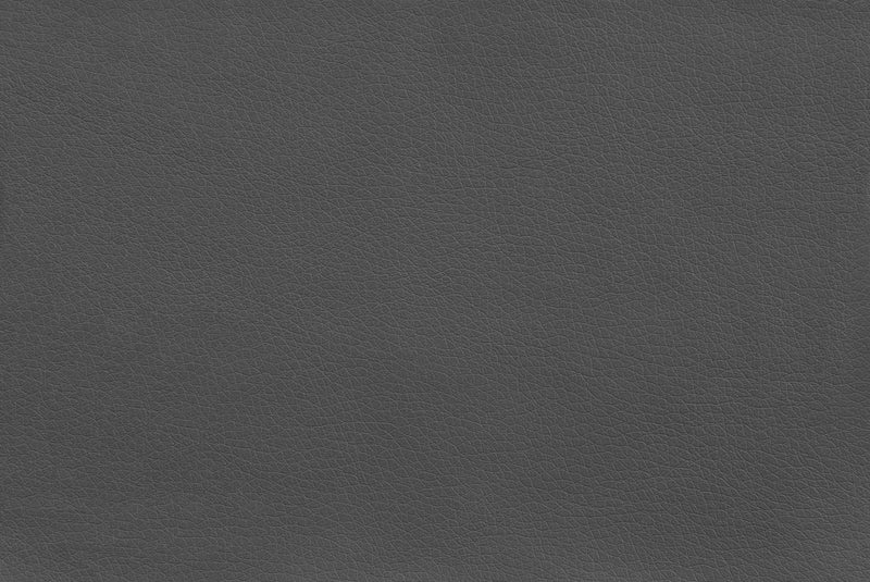 Tabouret bar noire et d’apparence cuir taupe avec dossier courbé