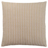 Coussin 1 pièce abstrait à pois taupe foncé et clair