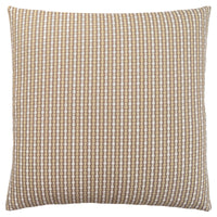 Coussin 1 pièce abstrait à pois taupe foncé et clair