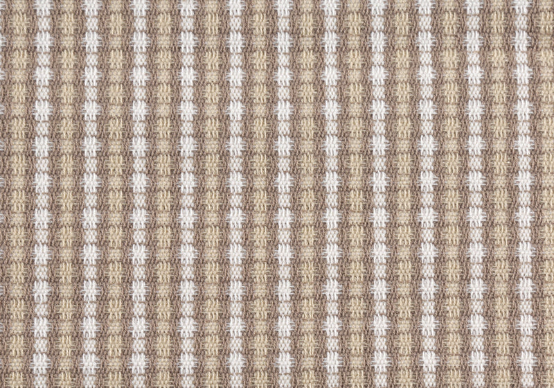 Coussin 2 pièces abstrait à pois taupe foncé et clair