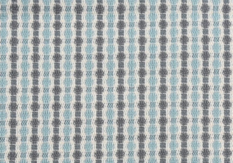 Coussin 1 pièce abstrait à pois gris et bleu clair