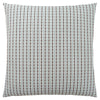 Coussin 1 pièce abstrait à pois gris et bleu clair