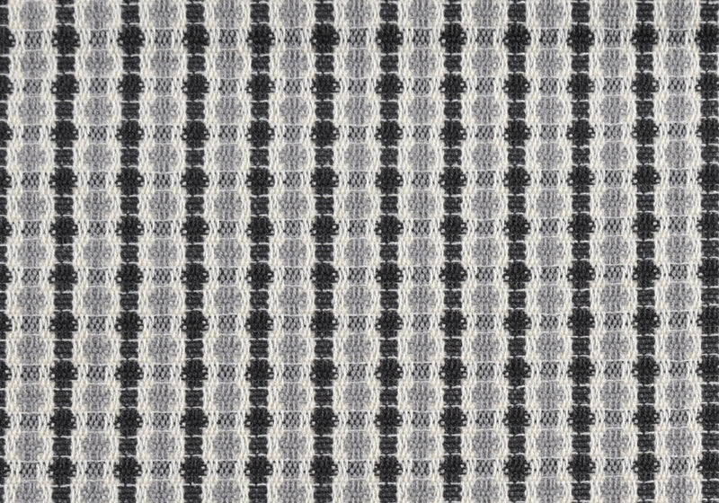 Coussin 2 pièces abstrait à pois noir et gris clair