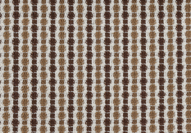 Coussin 2 pièces abstrait à pois brun foncé et clair