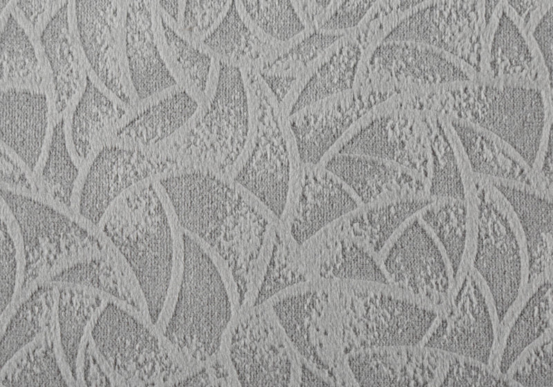 Coussin 1 pièce en velours à motif floral gris clair