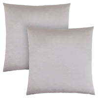 Coussin 2 pièces argenté satiné