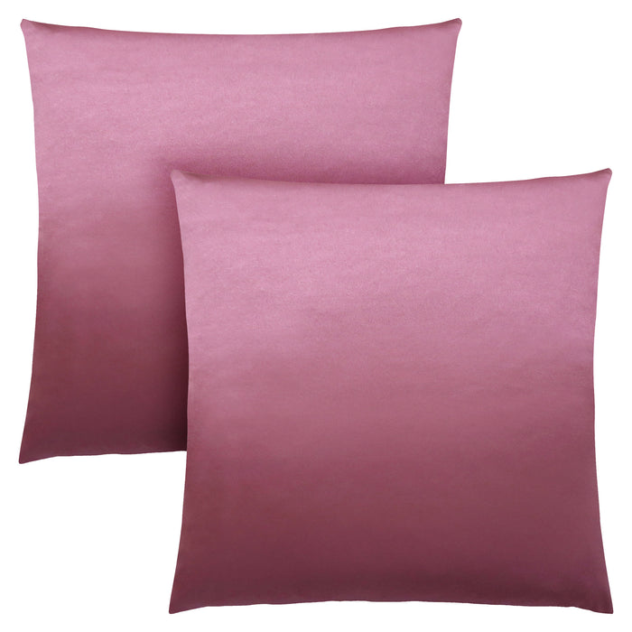 Coussin 2 pièces rose satiné