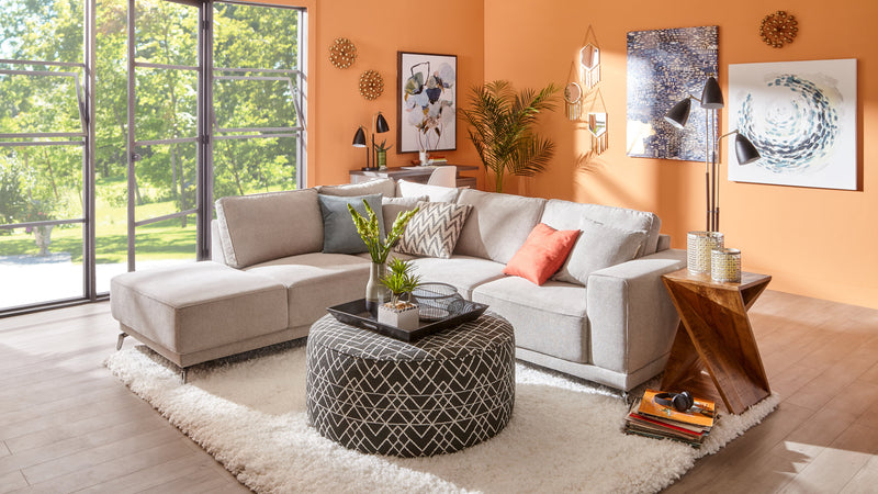 Lampe à pied Jetty de 62 po noire et dorée à 3 ampoules