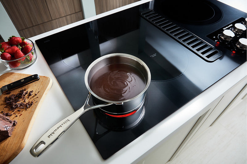 Surface de cuisson électrique KitchenAid de 36 po à 5 éléments - noire - KCED606GBL