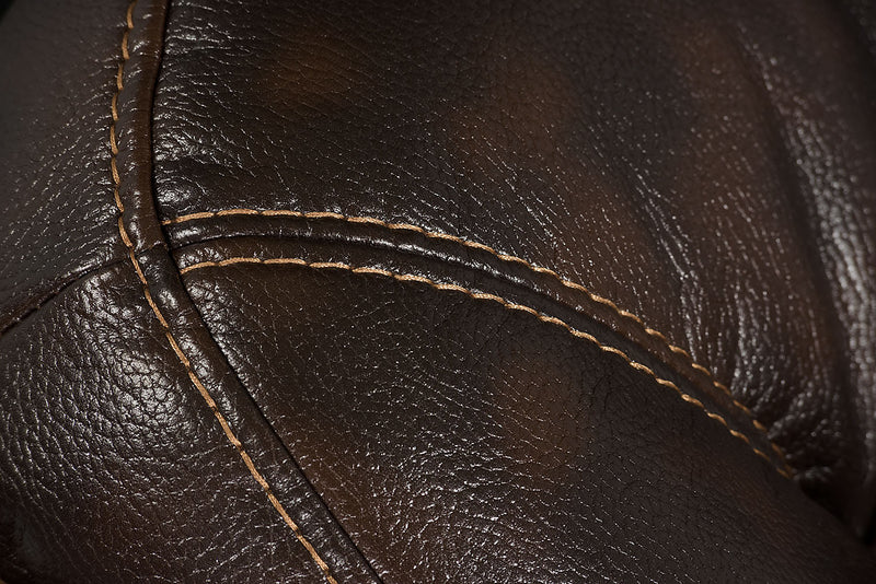 Sofa à inclinaison électrique Leo de 87,5 po en tissu d’apparence cuir - brun noyer 