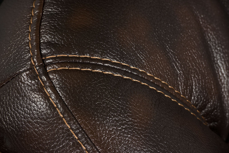 Sofa sectionnel à inclinaison électrique Leo 5 pièces en tissu d’apparence cuir avec consoles de rangement et porte-gobelets - brun noyer