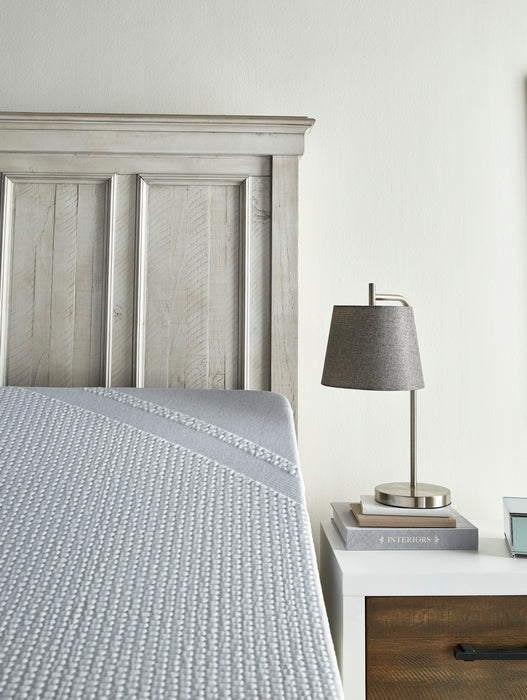 Lampe de table courbée Kaitlyn de 20 po acier brossé