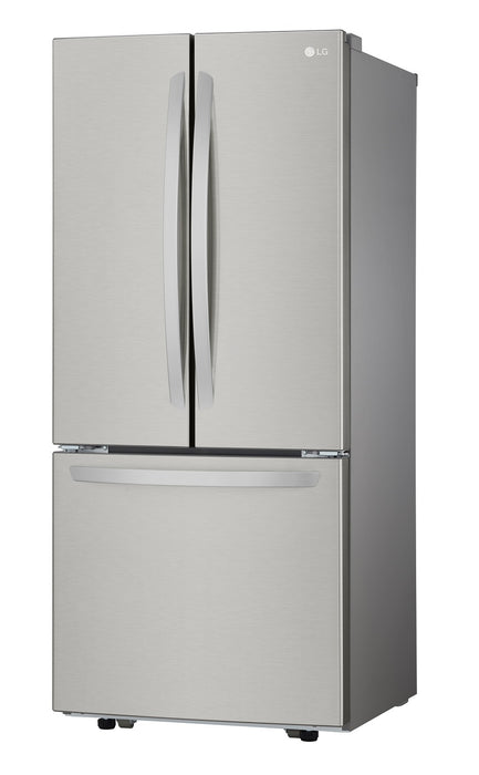 Réfrigérateur LG de 22 pi³ et de 30 po à portes françaises - acier inoxydable Smudge-ProofMD - LRFNS2200S