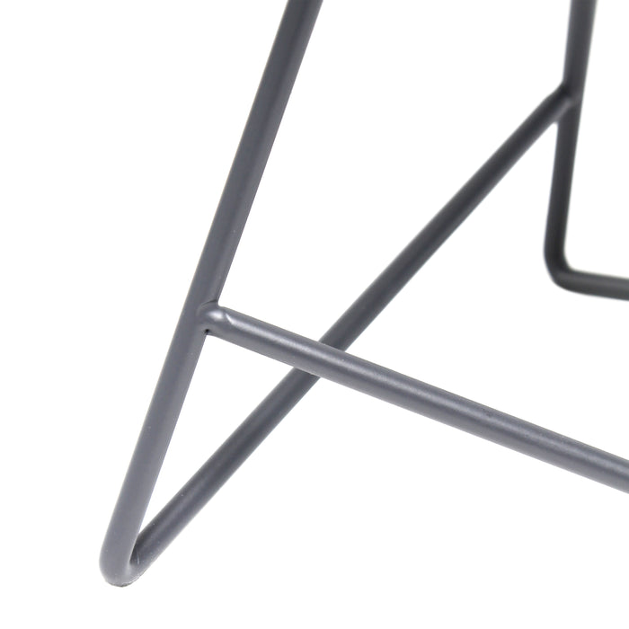 Lampe de table Simple Designs en fil de fer, grise