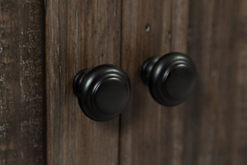 Meuble audio-vidéo mural rustique Madison 3 pièces de 104 po avec rangement et système de gestion des câbles pour téléviseurs jusqu’à 65 po - brun