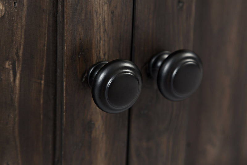 Table à café rustique Madison de 50 po avec rangement, tablette et roulettes - bois gris-brun