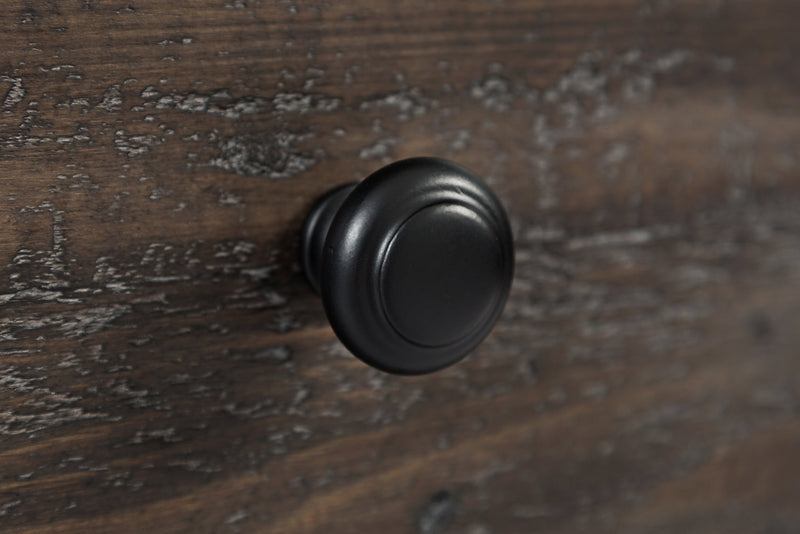 Table de bout rustique Madison de 24 po avec rangement et tablette - bois gris-brun