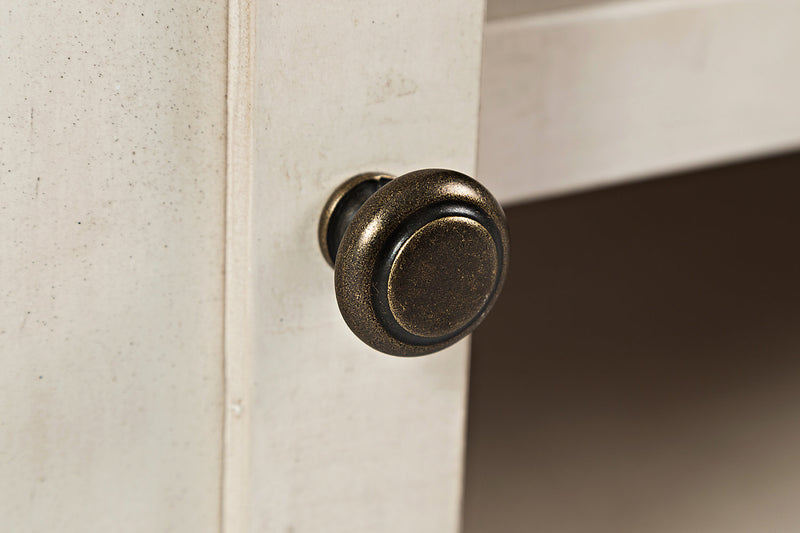 Table à café rustique Madison de 50 po avec rangement, tablette et roulettes - bois blanc