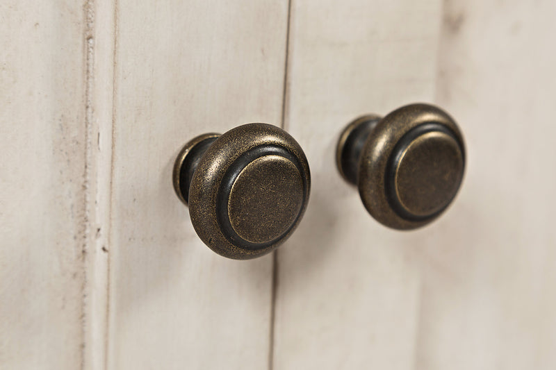 Meuble pour téléviseur rustique Madison de 60 po avec rangement et système de gestion des câbles pour téléviseurs jusqu’à 65 po - blanc