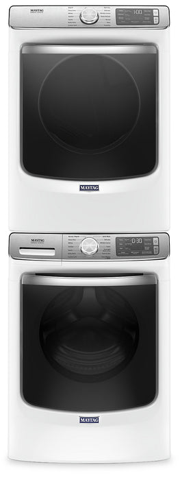 Laveuse frontale 5,8 pi3 Extra Power et sécheuse électrique intelligente 7,3 pi³ Maytag - blance