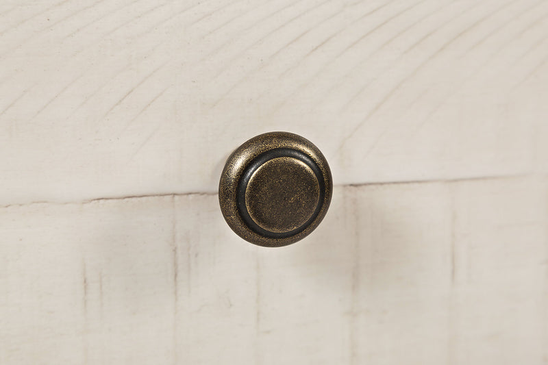 Meuble audio-vidéo rustique Madison 3 pièces de 104 po avec rangement et système de gestion des câbles pour téléviseurs jusqu’à 65 po - blanc