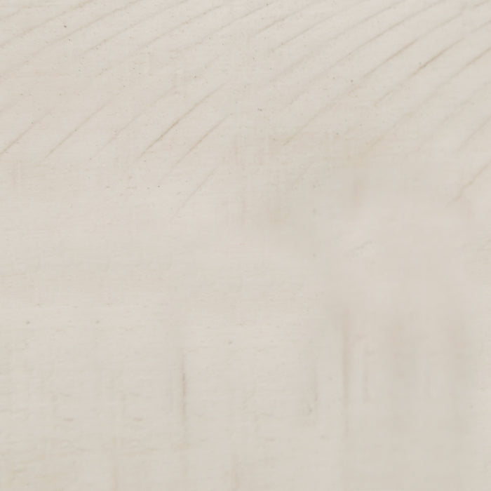 Table de salon rustique Madison de 50 po avec rangement et tablette - bois blanc