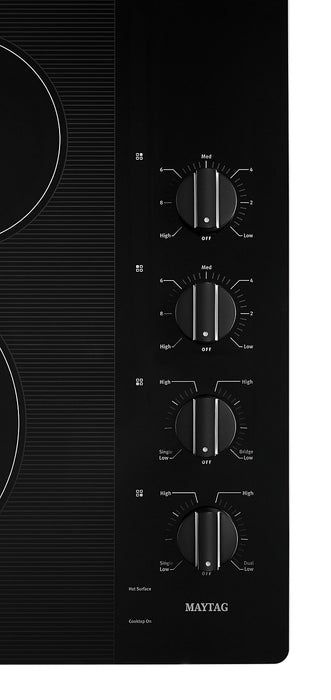 Surface de cuisson électrique Maytag de 30 po à 4 éléments - noire - MEC8830HB