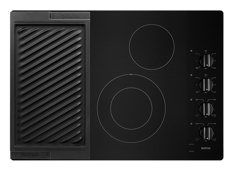Surface de cuisson électrique Maytag de 30 po à 4 éléments - noire - MEC8830HB