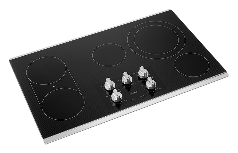 Surface de cuisson électrique Maytag de 36 po à 5 éléments - acier inoxydable - MEC8836HS