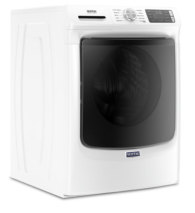Laveuse à la vapeur haute efficacité Maytag à chargement frontal de 5,2 pi³ - blanche - superposable - MHW5630HW
