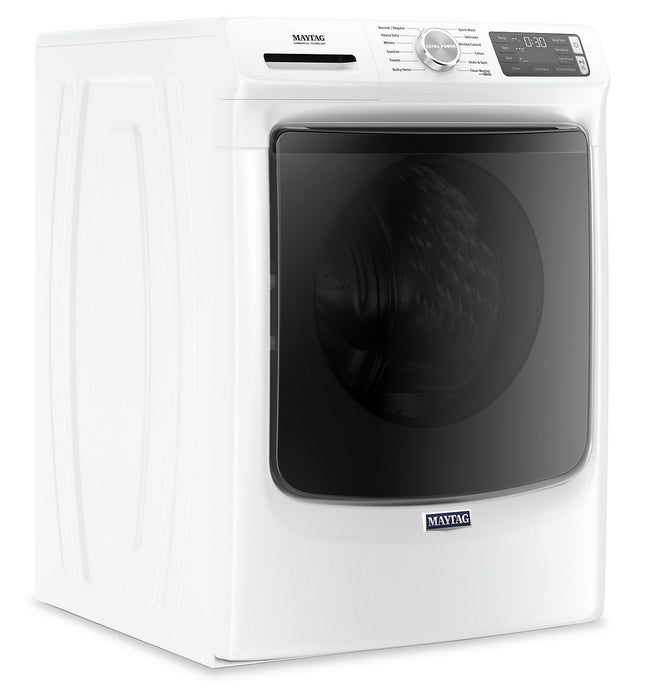 Laveuse à la vapeur haute efficacité Maytag à chargement frontal de 4,8 pi³ - blanche - superposable - MHW6630HW