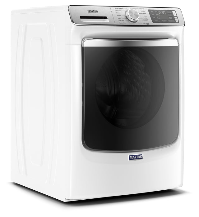 Laveuse à la vapeur intelligente haute efficacité Maytag à chargement frontal de 5,8 pi³ - blanche - superposable - MHW8630HW